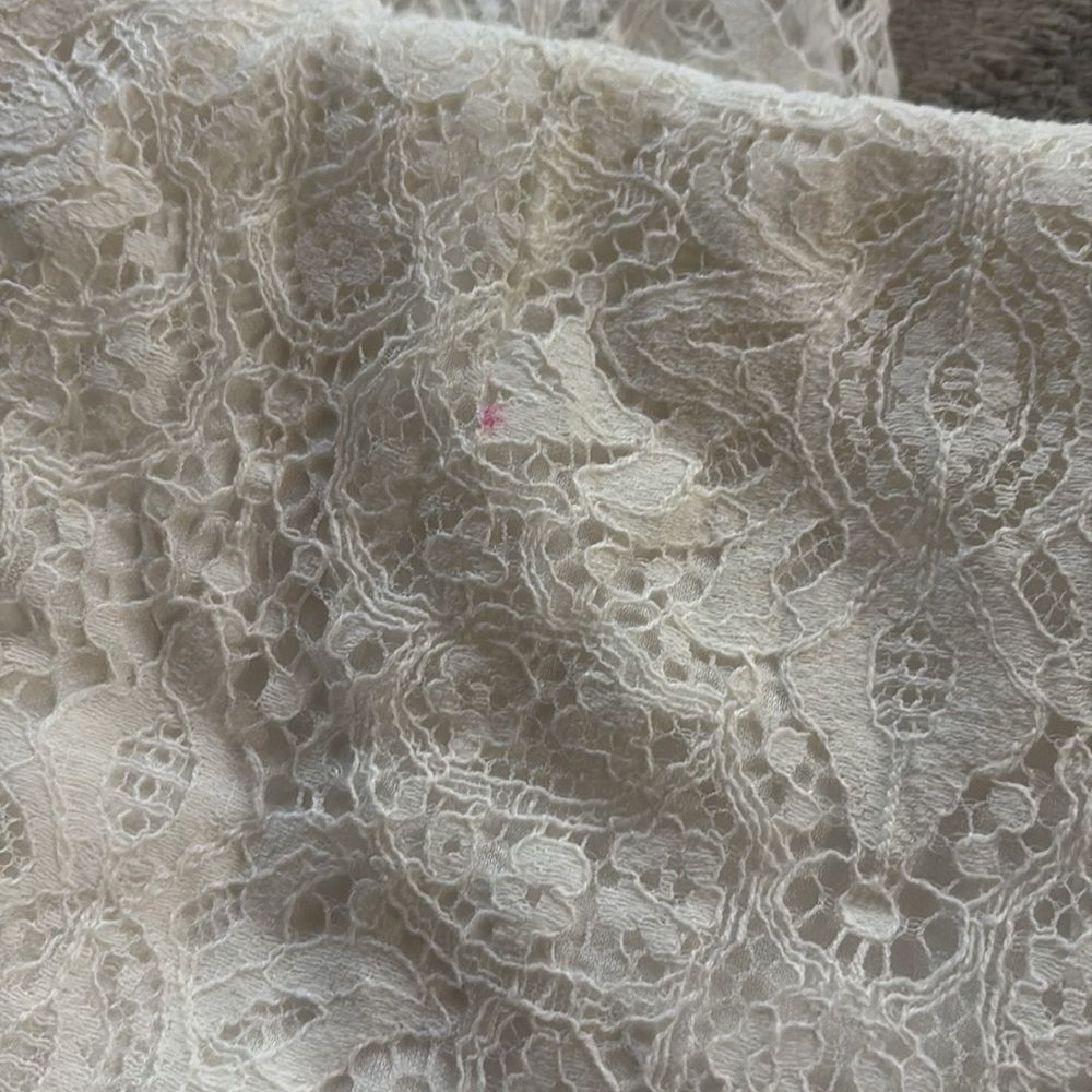 Lulus White Lace Short Sleeve Jumpsuit Bridal Wedding Rehearsal Sz S - Picture 11 of 11